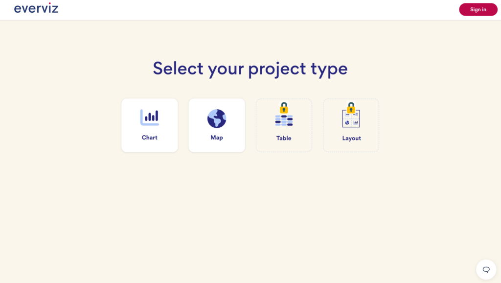 1. Select project type