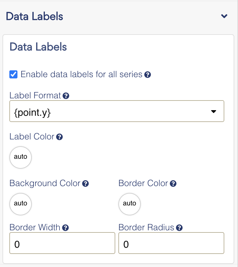 screenshot Data Labels