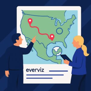 illustration everviz map with drawn features
