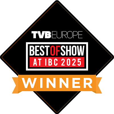 Best of show at IBC 2025 badge