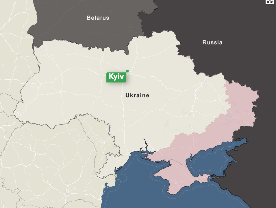 Ukraine war map