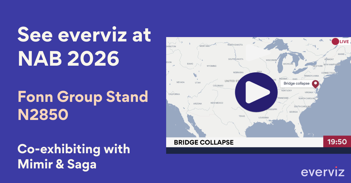 everviz at NAB 2026. Fonn Group Stand N2850