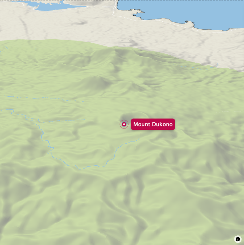 Mount Dukono terrain map
